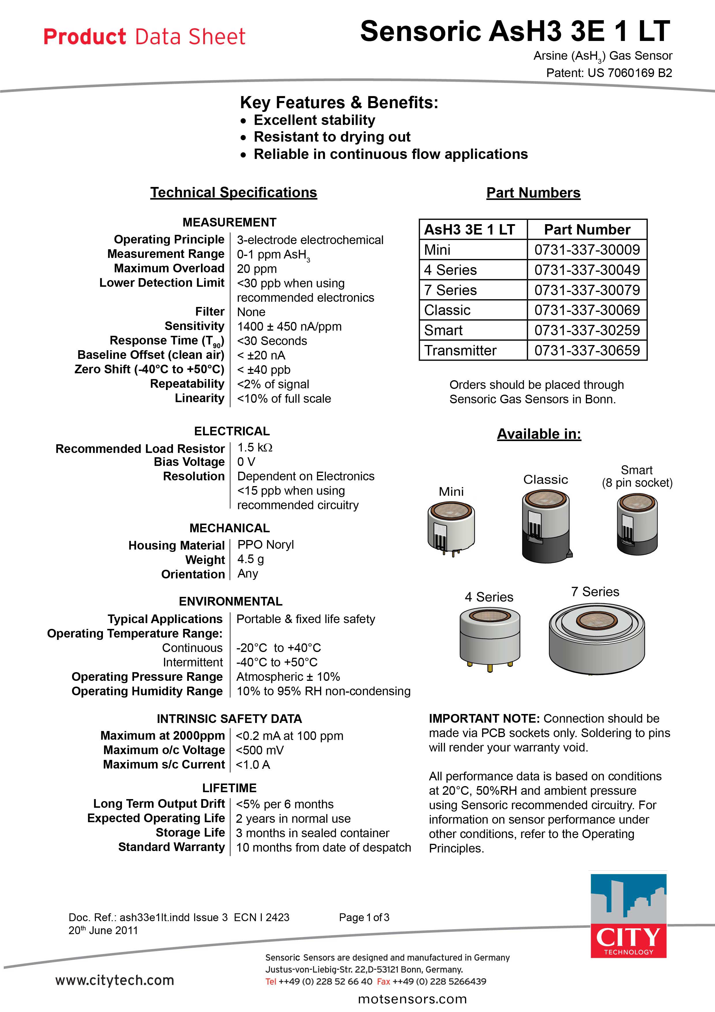砷化氫ash33e1lt（ASH3)-1
